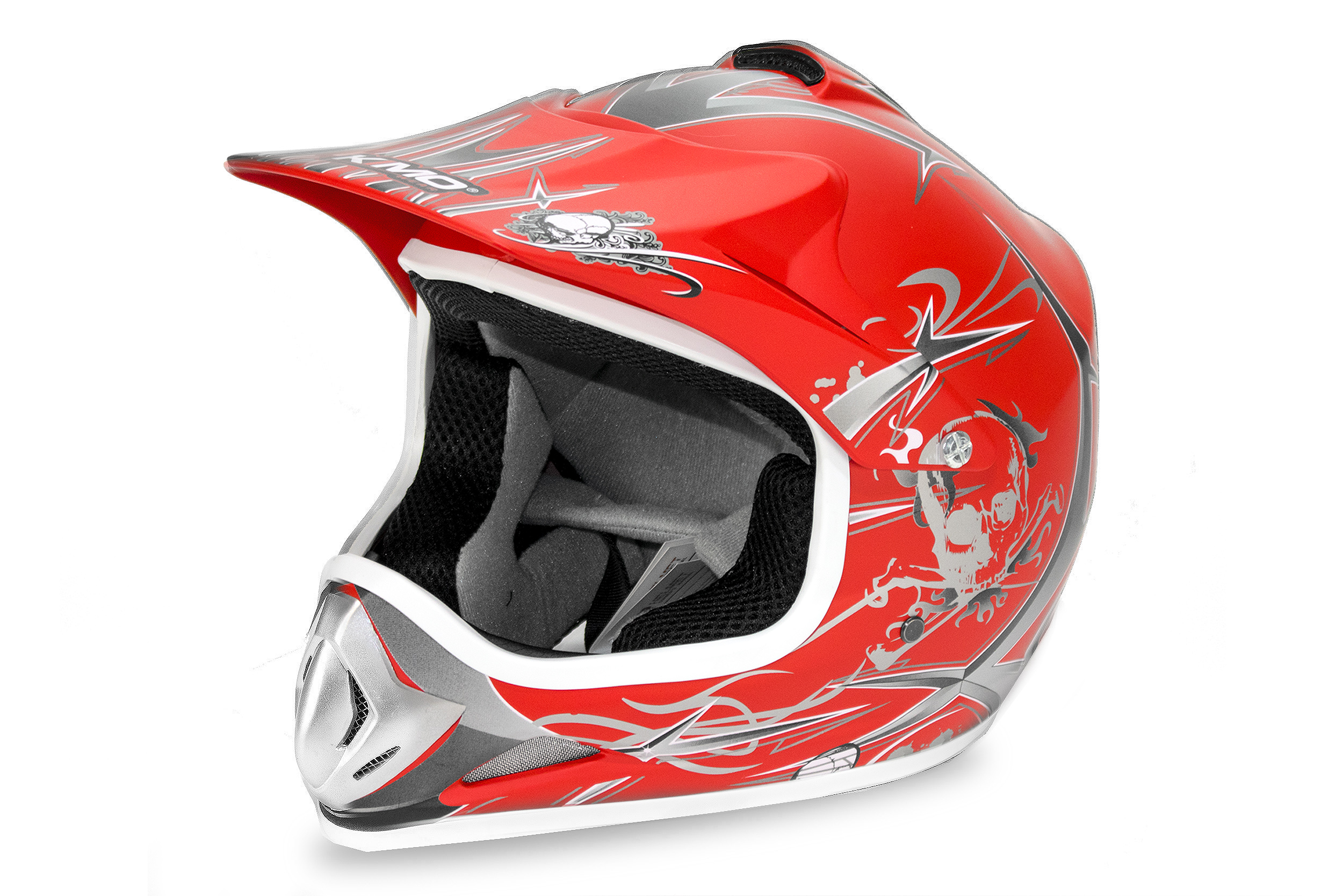 Xtreme KINDER CROSSHELM SPORT rot - matt für Kinder Cross Helm