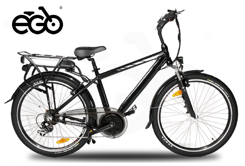 250 Watt Elektro Fahrrad Peddelec 26“ Mittelmotor 5-Stufen E-Bike