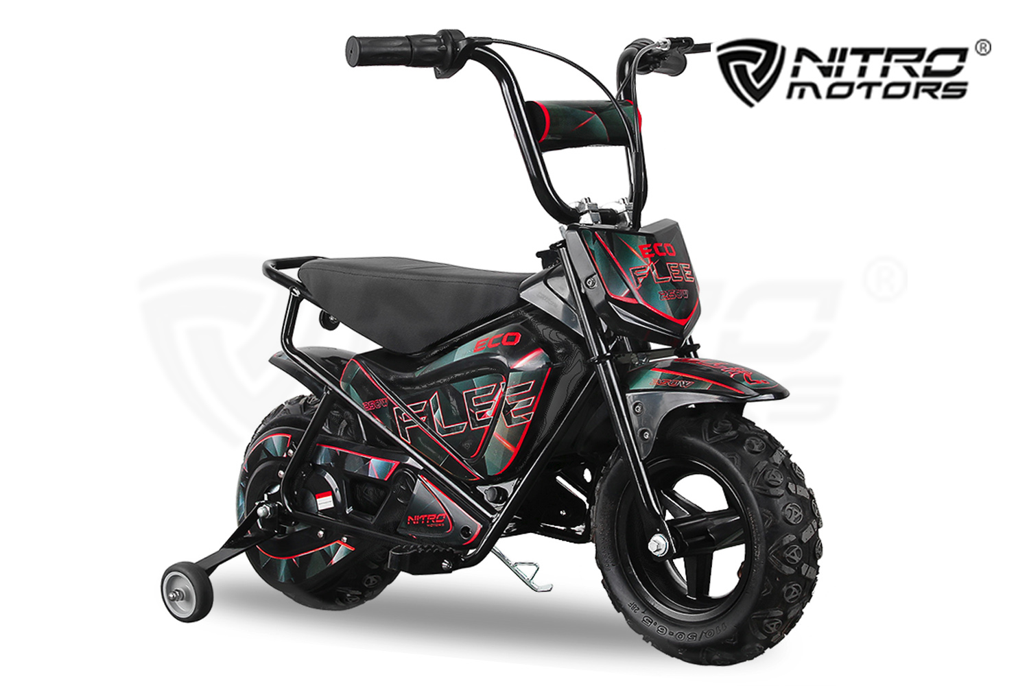 Nitro Motors Eco Flee 300W 24V 6,5Zoll 2-Stufen Drossel Elektro Mini Bike Kinder