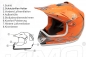 Preview: KIMO Kinder Motorrad Crosshelm Sport Orange