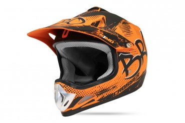 KIMO BRO Kinder Crosshelm Motocross Helm Sport Orange-Matt