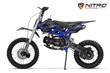 NITRO MOTORS 125cc midi Kinder Dirtbike Sky M17 DLX 17/14"