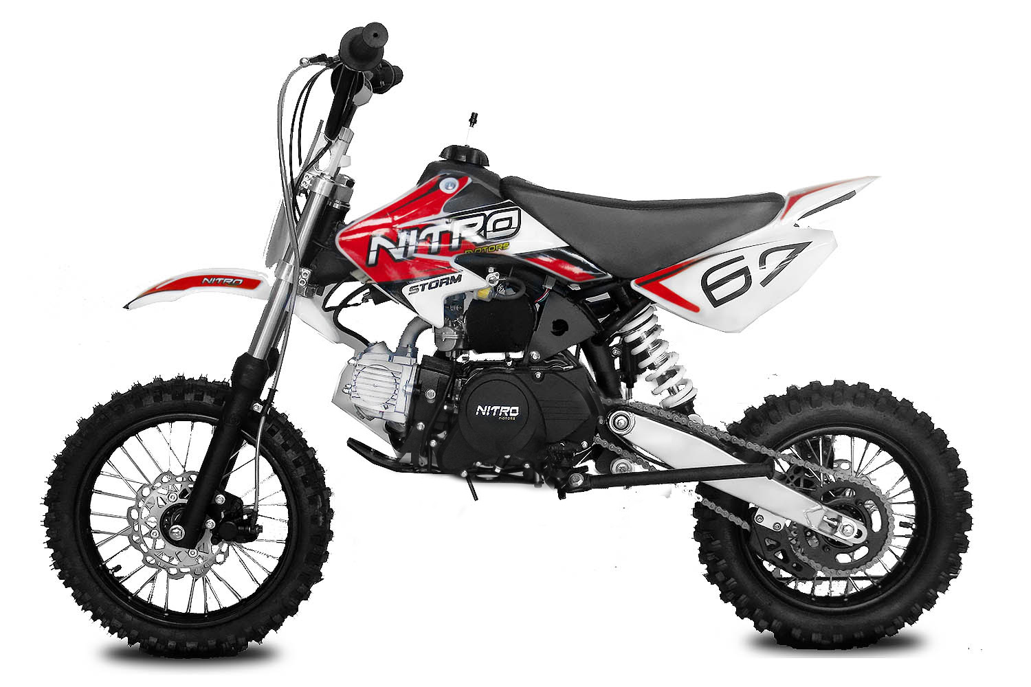 125cc Dirtbike Storm 14/12" Automatik mit E-Start Crossbike