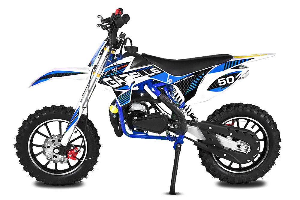 49cc Dirtbike Gazelle Deluxe E-Start Edition 49ccm Pocket Crossbike