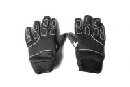 MOTORRADHANDSCHUHE FÜR KINDER AUS NYLON Schwarz