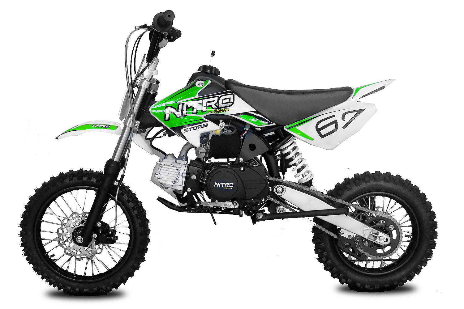 125cc Dirtbike Storm 14/12 | 4-Gang | Kick-Start  Pitbike Crossbike