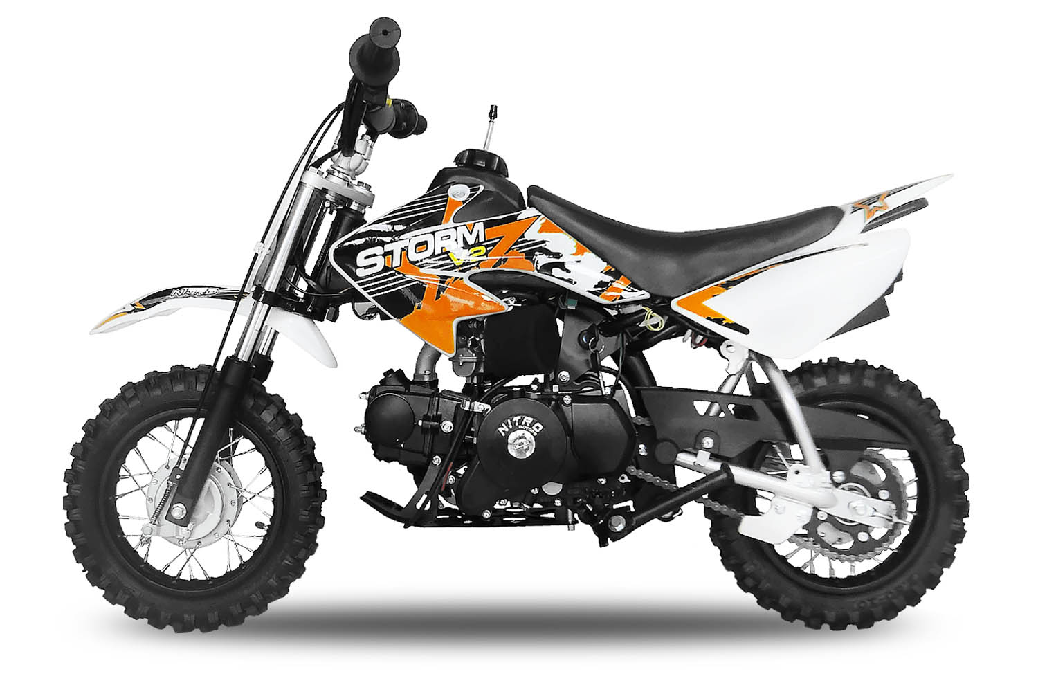 70cc Dirtbike Storm 10/10 Automatik mit E-Start Crossbike Cross Bike