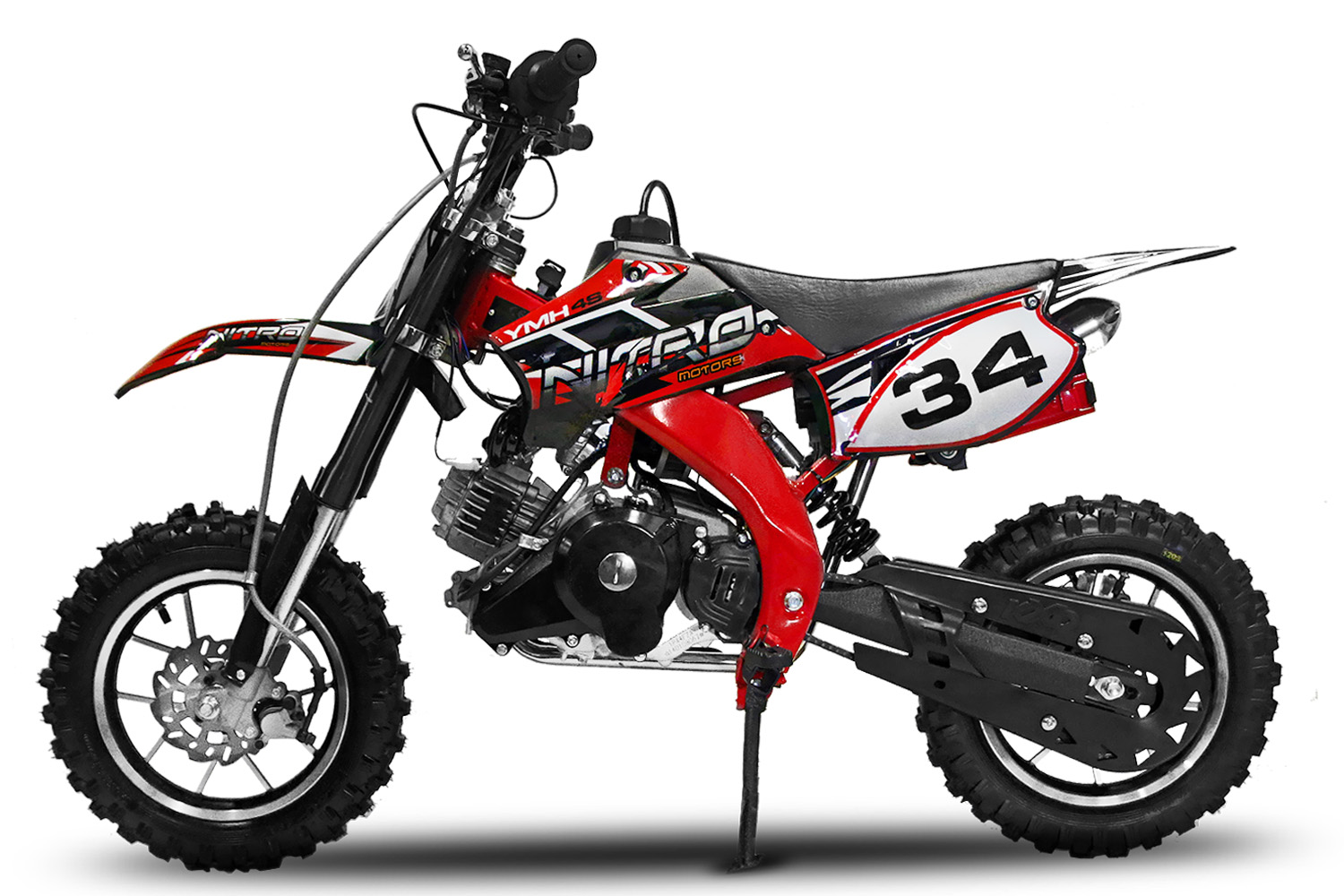 49cc 2 Takt Motor mit 14 mm Tuning Vergaser - Motocross