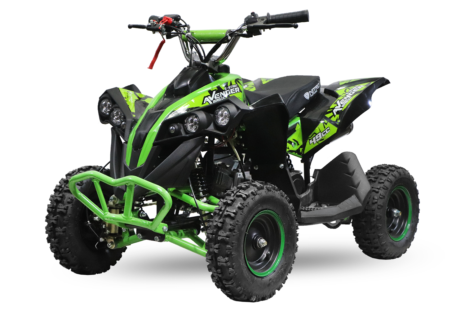 Nitro 49cc Avenger Basic 6 Mini Quad Atv Kinderquad stufenlose Drossel