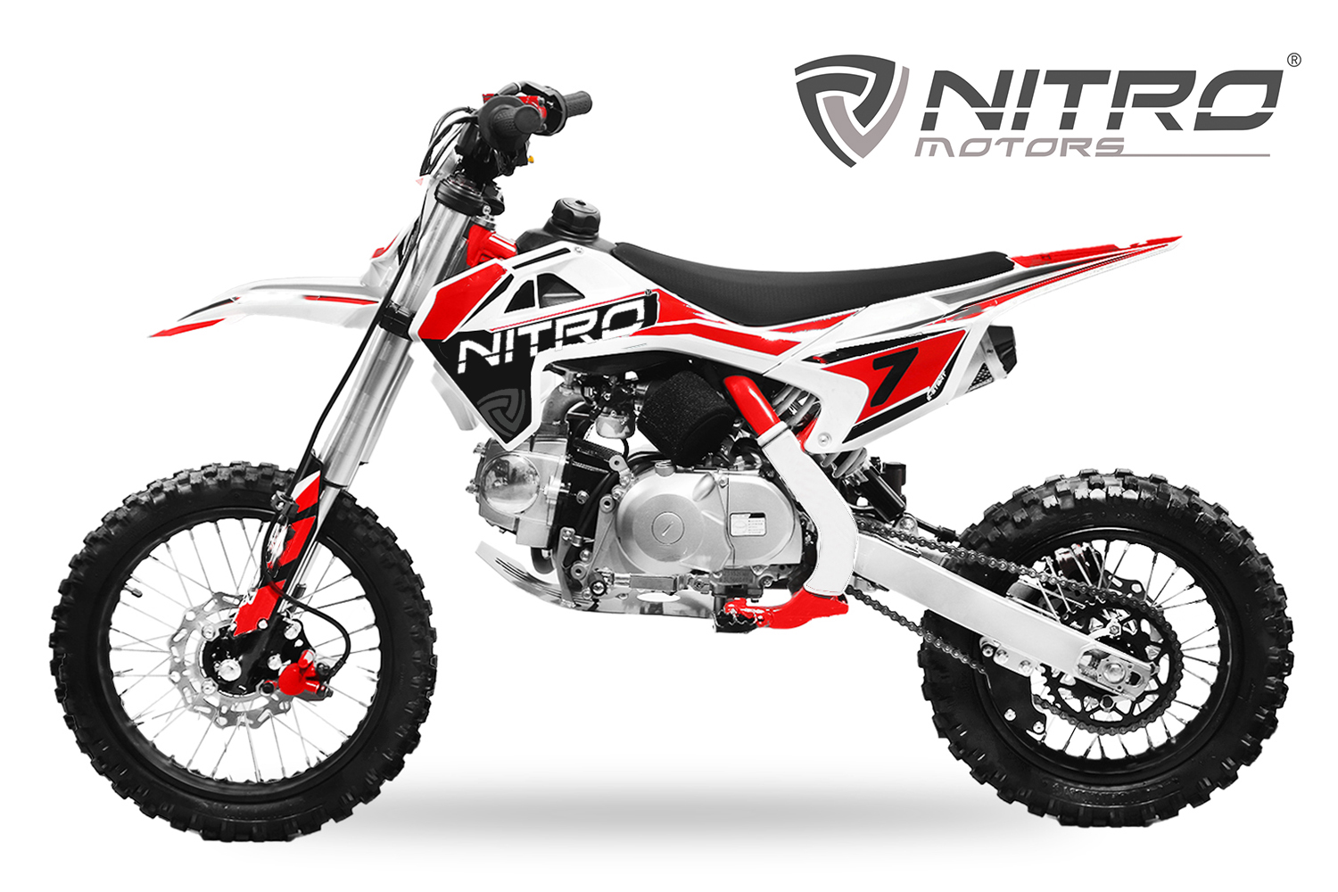 Nitro Motors CRX Performance Bike Supermoto 110cc 12/12 Zoll E-Start Kickstart Cross Enduro