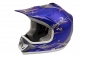 Preview: KIMO Kinder Motorrad Crosshelm Sport Blue-Matt