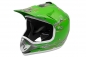 Preview: KIMO Kinder Motorrad Crosshelm Sport Green-Matt