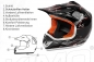 Preview: KIMO Kinder Motorrad Crosshelm Sport Black