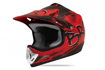 KIMO BRO Kinder Crosshelm Motocross Helm Sport Rot-Matt