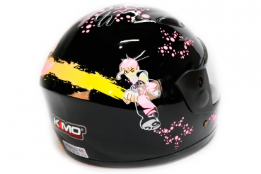 KIMO Kinder Fullface Helm Sport Black