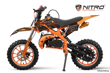 NITRO MOTOS 49cc mini Kinder Dirtbike Apollo Sport 10'' Auslauf Modell