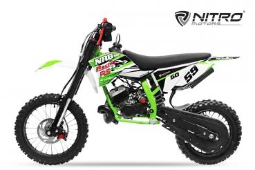 NITRO MOTORS 50cc midi Kinder Dirtbike NRG50 RS  14/12"