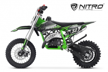 Nitro Motors Jafaar XXL Tuning Deluxe 60cc Dirtbike 12/10 Zoll Pullstart Tuning Getriebe