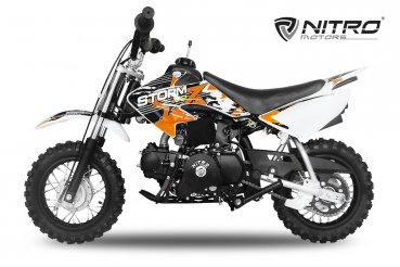 70cc Dirtbike Storm 10/10 Automatik mit E-Start Crossbike V2 | New Sticker Design