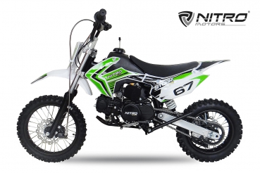 NITRO MOTORS 110cc midi Kinder Dirtbike Storm V2  14/12"