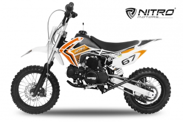 NITRO MOTORS 125cc midi Kinder Dirtbike Storm V2  14/12"