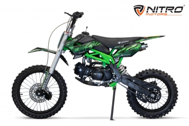 NITRO MOTORS 125cc midi Kinder Dirtbike Sky M17 DLX 17/14"