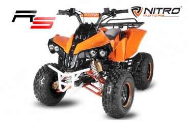 Nitro Motors Warrior 3G8 RS 125cc Midi Quad 8 Zoll 3-Gang Semi-Automatik + RG Kinderquad ATV