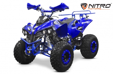 Nitro Motors Warrior 3G8 XXL 125cc Midi Quad 8 Zoll 3-Gang Semi-Automatik + RG Kinderquad ATV