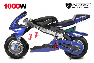 Nitro Motors 1000W Eco Pocketbike Mini Cross Minibike Racing Pocket