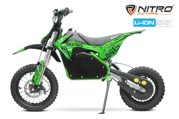 NITRO MOTORS 1200W 48V Lithium Eco midi Kinder Dirtbike Serval PRM 12"