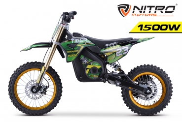 NITRO MOTORS 1500W Eco midi Kinder Dirtbike Tiger DLX 14"