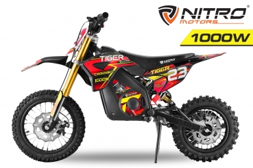 Nitro Motors 1000W Tiger Lead Acid 12/10 Dirtbike Elektro Crossbike E-Cross
