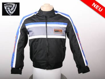 NITRO MOTORS Kinder Jacke Motocross Cordura Racing Blau