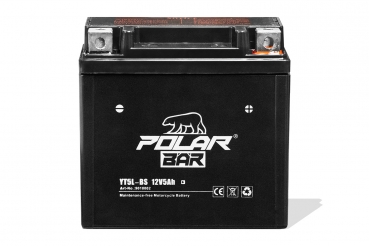 Polar Bär AGM Batterie YT5L-BS 12V 5Ah wartungsfrei Starterbatterie