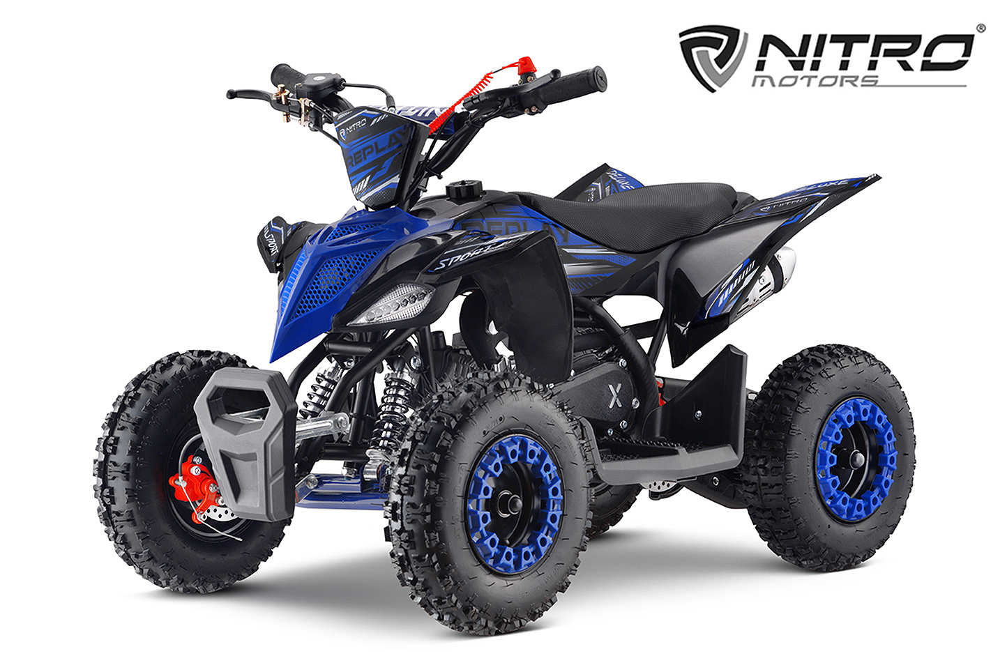 49cc TorinNitro Motors Replay Deluxe 49cc mini Quad 6 Zoll Kinderquad ATV Pocketquad Alu Easy Starter | stufenlose Drossel | Not Auso Deluxe 6” Miniquad ATV Kinderquad Pocketquad 49ccm Quad