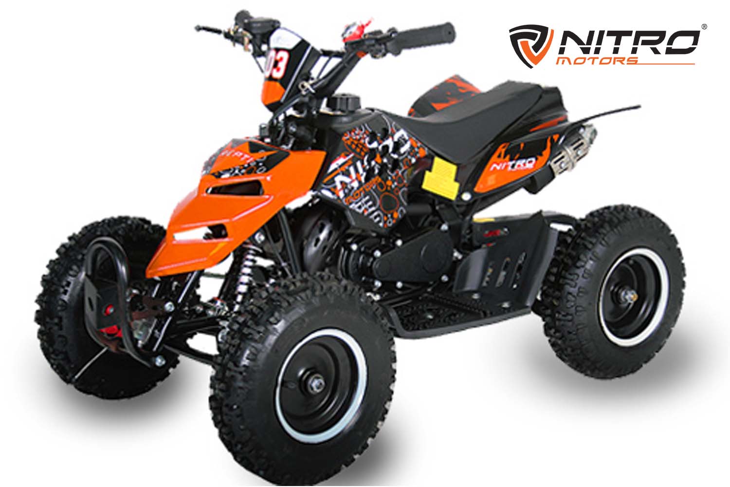 NITRO MOTORS 49cc mini Kinder Quad Repti DLX 6" E-Start 6 Zoll