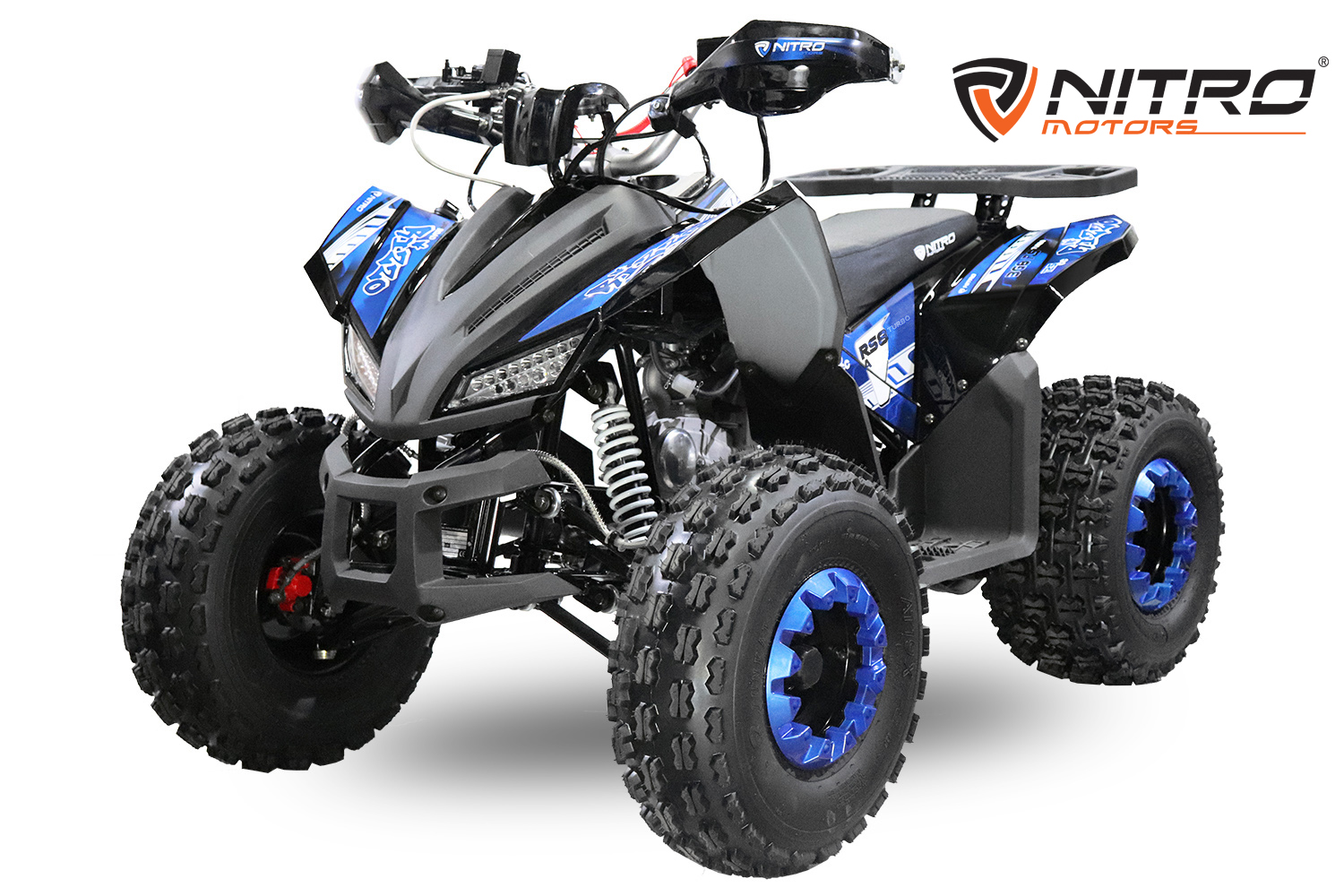 Nitro Motors Rizzo RS8-A midi Quad 150cc 8 Zoll Automatik mit Rückwärtsgang Kinderquad Atv Platin Line