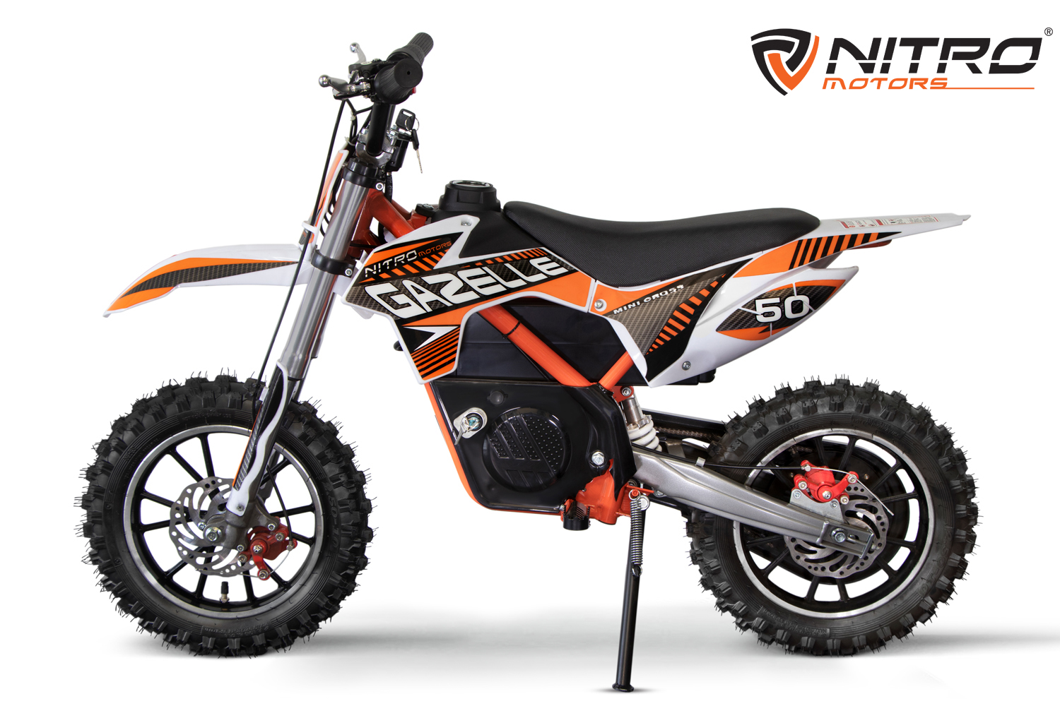 NITRO MOTORS 550W Elektro mini Kinder Dirtbike Gazelle DLX 10"  Kinderbike Cross