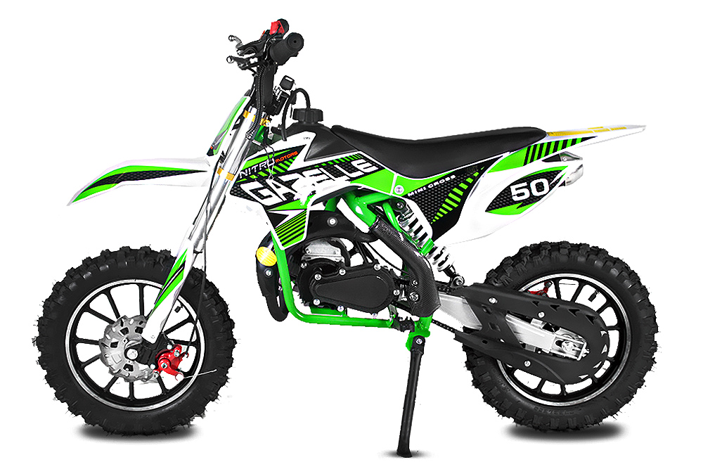 49cc Dirtbike Gazelle Deluxe E-Start Edition 49ccm Pocket Crossbike