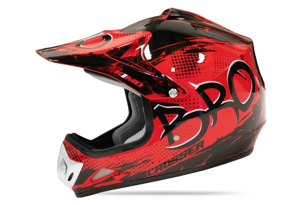 KIMO BRO Kinder Crosshelm Motocross Helm Sport Rot