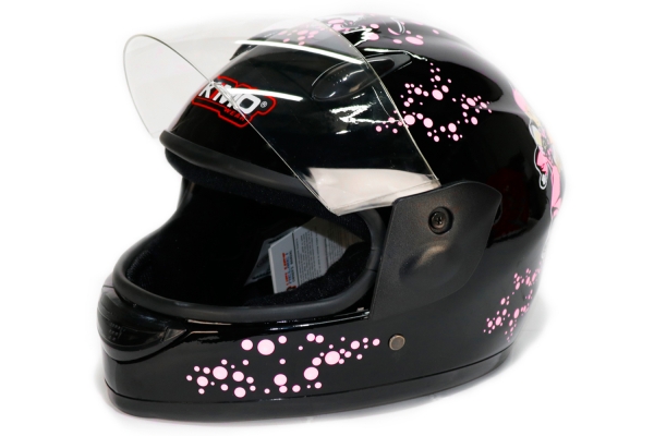 KIMO Kinder Fullface Helm Sport Black