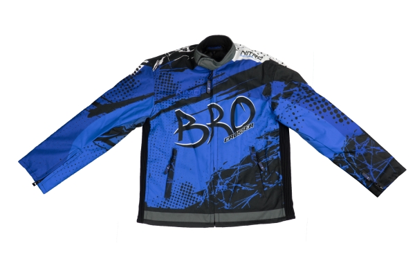 KIMO Kinder Jacke BRO Motocross mit Protektoren Blau