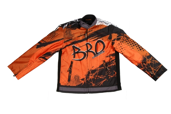 KIMO Kinder Jacke BRO Motocross mit Protektoren Orange