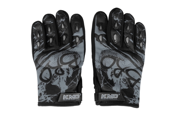 KIMO Kinder Handschuhe BRO mit Protektoren Schwarz