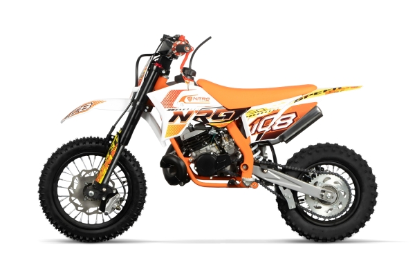 Nitro Motors 50cc NRG50 RS Racing Dirtbike 12/ 10 Zoll 2 Takter mit Kickstarter