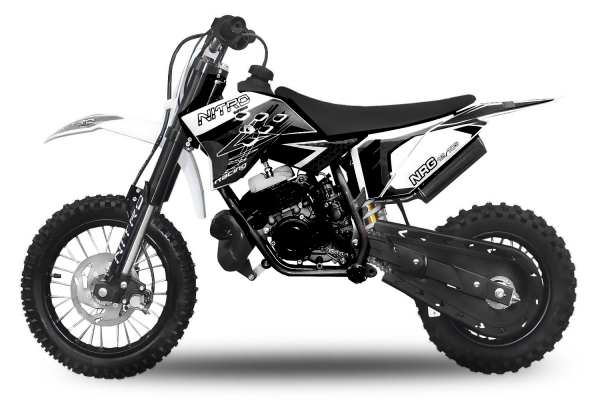 Nitro Motors 50cc NRG50 RS Racing Dirtbike 12/ 10 Zoll 2 Takter mit Kickstarter