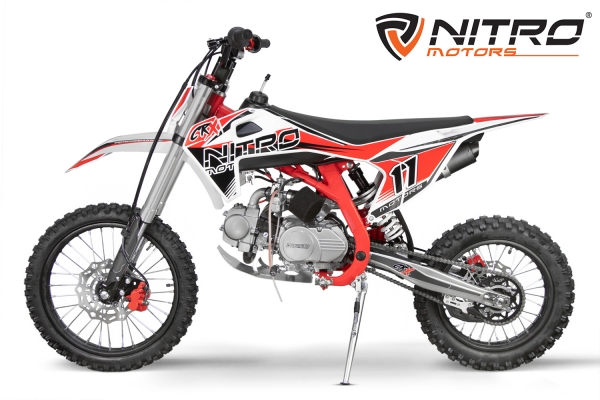 Nitro Motors CRX Performance Dirtbike 125cc 17/14 Zoll Kickstart 4-Gang Manuell
