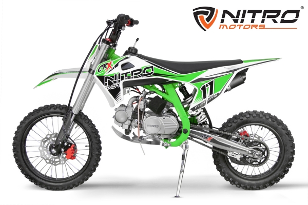 Nitro Motors CRX Performance Dirtbike 125cc 17/14 Zoll Kickstart 4-Gang Manuell