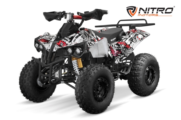 NITRO MOTORS 1000W Eco midi Kinder Quad Warrior Sport 8" Graffiti