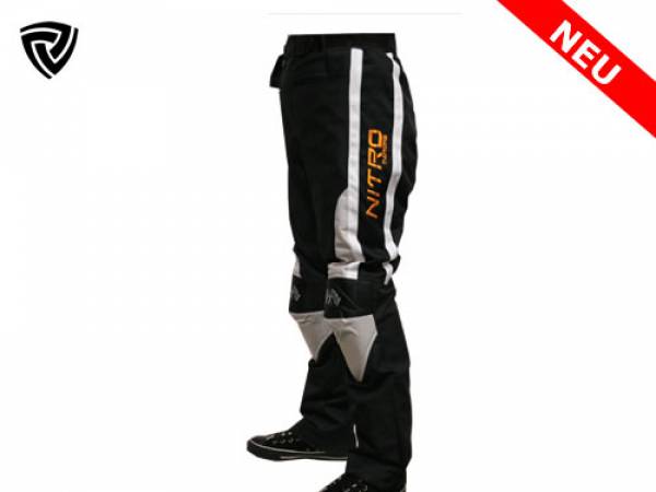 NITRO MOTORS Herren Motocross Hose Waterproof Black